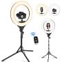Torjim 18" Ring Light with Stand, Dimmable 50W 3000K-6000K LED Ringlight with Phone Holder and Camera Adapter, Perfect Circle Light for Photography/YouTube/Makeup/Video Shooting.