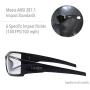 Uvex by Honeywell Hypershock Safety Glasses, Black Frame with SCT-Reflect 50 Lens & Anti-Scratch Hardcoat (S2943)
