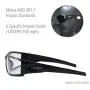 Uvex by Honeywell Hypershock Safety Glasses, Black Frame with SCT-Reflect 50 Lens & Anti-Scratch Hardcoat (S2943)