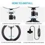 10" Selfie Ring Light with Tripod Stand & Cell Phone Holder, LATZZ Dimmable Desktop LED Lamp Camera Ringlight with Wireless Remote Shutter for Live Stream/Makeup/YouTube Video/Photography 10" Selfie Ring Light with Tripod Stand & Cell Phone Holder, LATZZ Dimmable Desktop LED Lamp Camera Ringlight with Wireless Remote Shutter for Live Stream/Makeup/YouTube Video/Photography