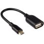 OTG Cable for Android Male Micro USB to USB A-Female, EVISTR USB 2.0 Cell Phone OTG Cable 6inch On The Go Adaptor for Samsung Sony, Android Smartphone Tablet
