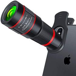 Cell Phone Camera Lens, 20X Zoom Telephoto Lens, HD Smartphone Lens for iPhone, Samsung, Android, Monocular Telescope