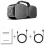 BUGANI Bluetooth Speaker, M83 Portable Bluetooth Speakers 5.0, 40W Super Power, Rich Woofer, Stereo Loud. Suitable for Family Gatherings and Outdoor Travel. (Black)