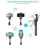 Selfie Stick Tripod, BlitzWolf Extendable Bluetooth Selfie Stick with Wireless Remote and Tripod Stand, Compatible for iPhone 11/11 Pro/XS/XR/X/8P/7P, Galaxy /S10/S9/S8 and More
