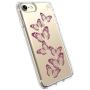 Speck Products 79991-5947 Presidio Clear + Print Cell Phone Case for iPhone 7 - Butterflies Rose Gold/Clear