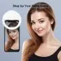 Auxiwa Clip on Selfie Ring Light [Rechargeable Battery] with 36 LED for Smart Phone Camera Round Shape, White