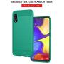 Muokctm Samsung Galaxy A10E Case, with Tempered Glass Screen Protector, Slim Soft TPU Protective Rubber Bumper Case Cover for Samsung Galaxy A10E Phone (Green)