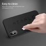 OTOFLY for iPhone X Case, [Silky and Soft Touch Series] Premium Soft Silicone Rubber Full-Body Protective Bumper Case Compatible with Apple iPhone X(ONLY) - Black