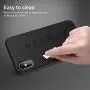 OTOFLY for iPhone X Case, [Silky and Soft Touch Series] Premium Soft Silicone Rubber Full-Body Protective Bumper Case Compatible with Apple iPhone X(ONLY) - Black
