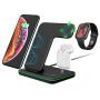 Wireless Charger,Any Warphone 3 in 1 Wireless Charging Stand for Latest Airpods iPhone and iWatch, Wireless Compatible for iPhone 11/11 Pro Max/X/XS Max/8 Apple Watch Charger 5 4 3 2 1 Airpods 3 2 1