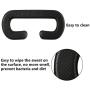 4 Pack 11 mm Pu Leather Foam Face Replacement Face Cover Pad Memory Foam for HTC Vive VR Headset, HTC Vive Accessories, Black