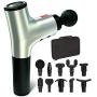 PERFORMANCE GURU Handheld Massage Gun Deep Tissue Massager for Muscle Pain Relief and Enhanced Recovery for Athletes(T-Silvery)
