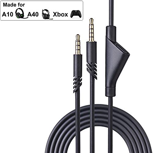 2.0m A40TR Inline Mute Cable with Mute Function, Also Working for Astro A10/A40 Headset