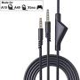 2.0m A40TR Inline Mute Cable with Mute Function, Also Working for Astro A10/A40 Headset