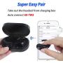Wireless Bluetooth Earbuds 5.0 with Charging Case and Mic for iPhone Android Cell Phones Headset IPX5 Waterproof Earphones in Ear TWS Deep Bass Stereo Headphones for Sports-Black