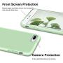 Vooii iPhone 8 Plus Case, iPhone 7 Plus Case, Soft Silicone Gel Rubber Bumper Case Microfiber Lining Hard Shell Shockproof Full-Body Protective Case Cover for iPhone 7 Plus /8 Plus - Matcha