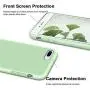 Vooii iPhone 8 Plus Case, iPhone 7 Plus Case, Soft Silicone Gel Rubber Bumper Case Microfiber Lining Hard Shell Shockproof Full-Body Protective Case Cover for iPhone 7 Plus /8 Plus - Matcha