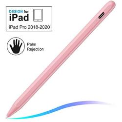 Stylus Pen with Palm Rejection, FOJOJO Active Stylus Compatible with (2018-2020) Apple iPad Pro 11 & 12.9 inch/iPad 7th Gen/iPad 6th Gen/iPad Mini 5th Gen/iPad Air 3rd Gen (Pink)