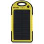 Levin Dual USB Port 6000mAh Portable Solar Panel Charger for iPhones, Windows and Android Phones - Yellow