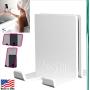 AIRSTIK Cradle for Any Phone Tablet Pad Holder Selfie Caddy Mount Shelf Bathroom Shower Glass Mirror Window Wall Universal Reusable Waterproof TikTok compatible with iPhone or iPad Made in USA (White)