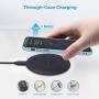 LETSCOM Wireless Charger,Qi-Certified 15W Fast Wireless Charging Pad with QC3.0 AC Adapter,Compatible with iPhone 11/11 Pro/XS Max/XR/XS/X/8/8+/Airpods,Galaxy Note 10/Note 10+/S10/S10+/S9/S8