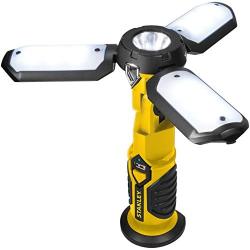 STANLEY SAT3S Rechargeable 300 Lumen Lithium Ion LED Satellite Work Light with USB Power Charger