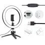 10" Selfie Ring Light with Tripod Stand, Emart Makeup LED Ringlight with Phone Holder and Remote Control for Photography, YouTube Video, Live Stream (3 Light Modes and 10 Brightness Levels) 10" Selfie Ring Light with Tripod Stand, Emart Makeup LED Ringlight with Phone Holder and Remote Control for Photography, YouTube Video, Live Stream (3 Light Modes and 10 Brightness Levels)