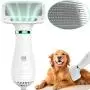 LIVEKEY Pet Hair Dryer, 2 in 1 Home Pet Grooming Hair Dryer with Slicker Brush, Dog Hair Dryer with Adjustable Temperatures Settings, for Small and Medium Dogs and Cats