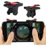 Techpitara Gaming Trigger Fire Button Gaming L1R1 Shooter Controller PUBG Red Black for Smartphones