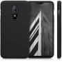 kwmobile TPU Silicone Case Compatible with OnePlus 6 - Soft Flexible Rubber Protective Cover - Black