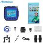 PROGRACE [Upgraded] Kids Waterproof Camera Action Video Digital Camera 1080 HD Camcorder for Boys Toys Gifts Build-in Game(Blue)