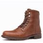 GLOBALWIN Mens Fashion Lace Up Cap Toe Winter Ankle Combat Boots
