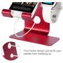 Tranesca 2-in-1 Charger Stand Compatible with Apple Watch 5/Apple Watch 4/Apple Watch 3/Apple Watch 2/Apple Watch 1(38mm/40mm/42mm/44mm) and iPhone/iPad (Red-Must Have Apple Watch Accessories)