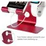Tranesca 2-in-1 Charger Stand Compatible with Apple Watch 5/Apple Watch 4/Apple Watch 3/Apple Watch 2/Apple Watch 1(38mm/40mm/42mm/44mm) and iPhone/iPad (Red-Must Have Apple Watch Accessories)