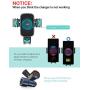REDBEAN Wireless Car Charger 15W Qi Fast Charging Auto Clamping Mount Windshield Dashboard Air Vent Phone Holder Compatible with iPhone 11 Pro Max XS XR X 8 Plus Samsung S10 S9 S8(Modern Black)