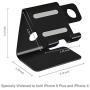 Tranesca 2-in-1 Charging Stand Compatible with 38mm/40mm/42mm/44mm Apple Watch/iPhone/iPad (Black-Must Have Apple Watch Accessories)