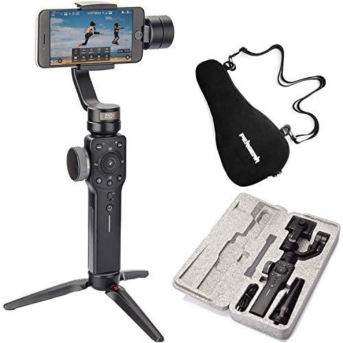 Zhiyun Smooth 4 Case Kit, Zhiyun Smooth Q Upgraded Version, 3 Axis Handheld Smartphone Gimbal, Focus Pull & Zoom Capability, Timelapse Expert, Object Tracking, 12h Runtime, Phonego Mode