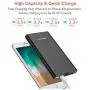 10000mAh Quick Charge QC 3.0 Portable Charger Fast Charging Slim Compact Power Bank High Capacity Battery Pack Compatible with iPhone iPad Samsung Galaxy Cell Phone Android Smartphone and More (Black)