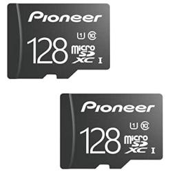 Pioneer microSD Classic with Adapter - C10, U1, Full HD Memory Card (2 Pack) (128G (2pack))