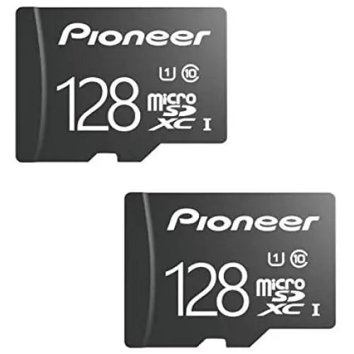 Pioneer microSD Classic with Adapter - C10, U1, Full HD Memory Card (2 Pack) (128G (2pack)) Pioneer microSD Classic with Adapter - C10, U1, Full HD Memory Card (2 Pack) (128G (2pack))
