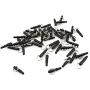 yueton Pack of 50 DIY Smartphone/Cell Phone Charm Universal 3.5mm Anti Dust Earphone Jack Cap Dust Proof Headphone Plug with Hole and Ring for iPhone/iPad/Samsung/HTC