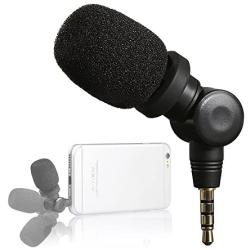 Saramonic SmartMic Mini Condenser Flexible Microphone for Smartphones,Vlogging Microphone for iPhone and YouTube Video, Mic for iOS Apple iPhone 7 7s 8 X 11 6 6s iPad and Android Phone