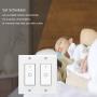 WiFi Light Switch Smart Switch 2 Gang Touch Wall Switch - Compatible with Alexa Google Assistant and IFTTT