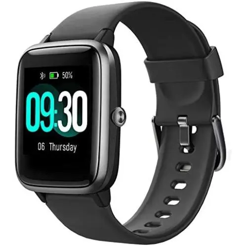 Willful Smart Watch for Android Phones and iOS Phones Compatible iPhone Samsung, IP68 Swimming Waterproof Smartwatch Fitness Tracker Fitness Watch Heart Rate Monitor Smart Watches for Men Women Black