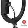 10.2”Selfie Ring Light with Tripod Stand & Phone Holder & Remote Control & 10 Brightness Level & Dimmable 3 Light Modes for Makeup/Live Stream/YouTube Video/Vlogs/Photography