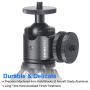 Ball Head with Cold Shoe Mount, 360 Degree Panning, 90 Degree Tilt Notch, 1/4" Screw and Shoe Mount, for Tripod,Selfie Stick,Monopod Mount, Come with on Camera Hot Shoe Adapter.