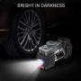 TOPDC Air Compressor Tire Inflator, 12V DC Dual Cylinder Digital Tire Inflator with LED Light for Car, Bicycle, Motorcycle, Basketball and Other