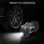 TOPDC Air Compressor Tire Inflator, 12V DC Dual Cylinder Digital Tire Inflator with LED Light for Car, Bicycle, Motorcycle, Basketball and Other