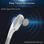 TYMO WHITE WHALE Handheld Massager - Heat Therapy Massager with Silicone Nodes for Comfortable use, Powerful (3600 RPM) Deep Tissue Percussion for Pain Relief, Cover 90% Body Massage