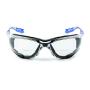 3M 10078371662711 Virtua CCS Protective Eyewear with Foam Gasket and Reader Lens, Standard, Blue with Clear Lens